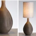 abajour pedra açores 34cm