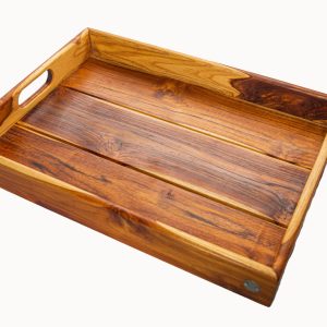 Large Well-Being Luxury Teak Serving Tray