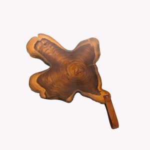 Leather Handle Decorative Teak Board