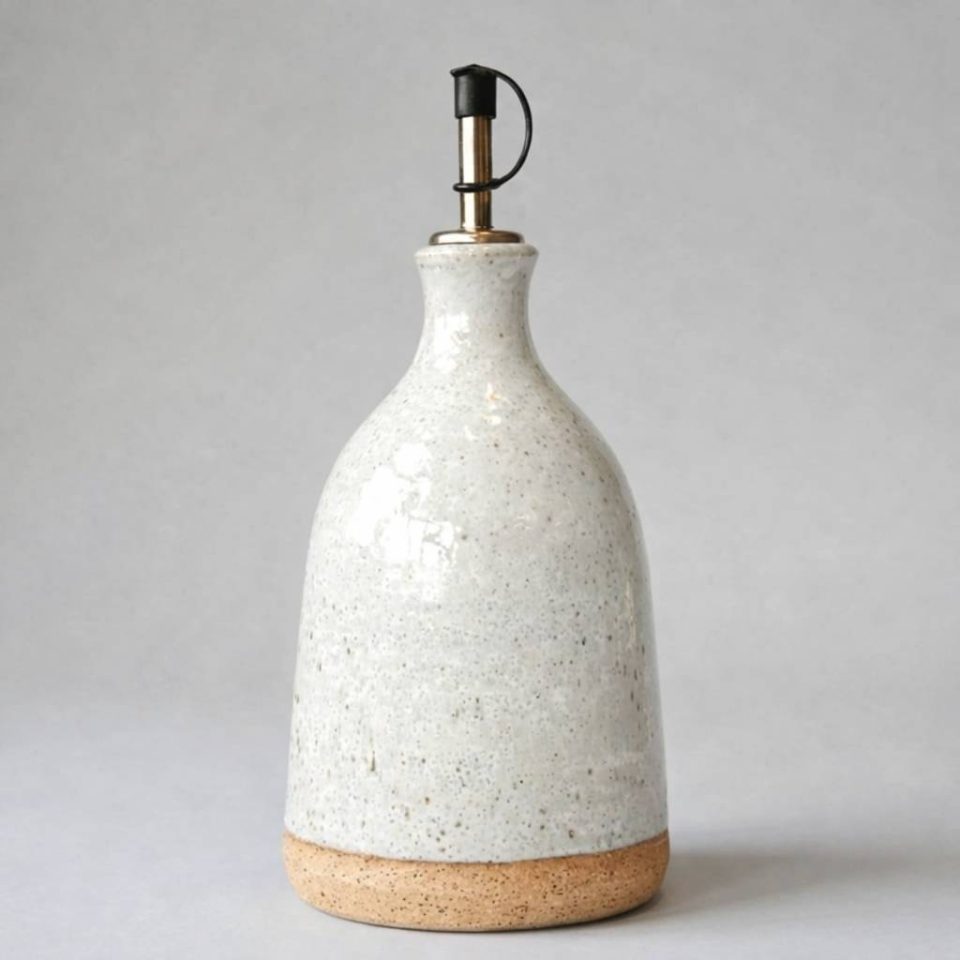 Ceramic Oil Dispenser - White