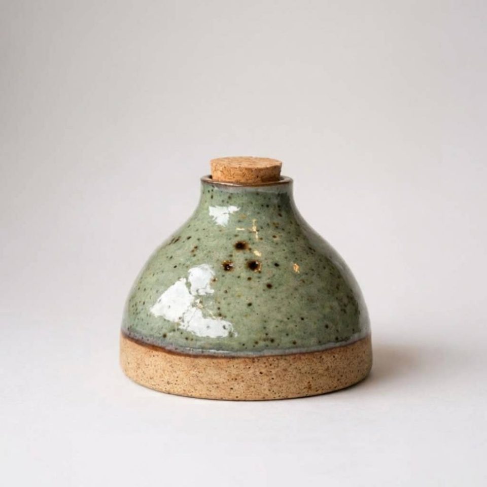 Ceramic Store Pepper Shaker - Green