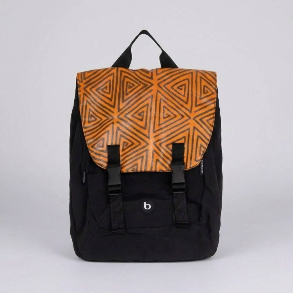Simca Xipaya Black & Urucum Yellow Backpack