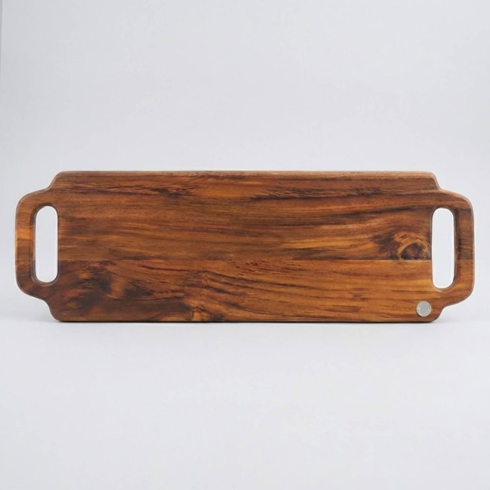 Lorena Medium Teak Wood Serving Board - 70cm