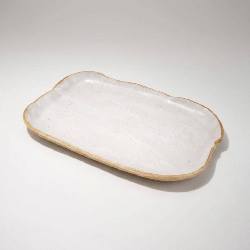 Medium Pacific Boat Ceramic Tray - M
