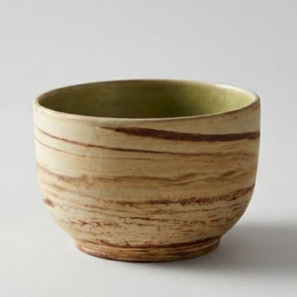 Medium Represa Ceramic Bowl - M - Aqua Green