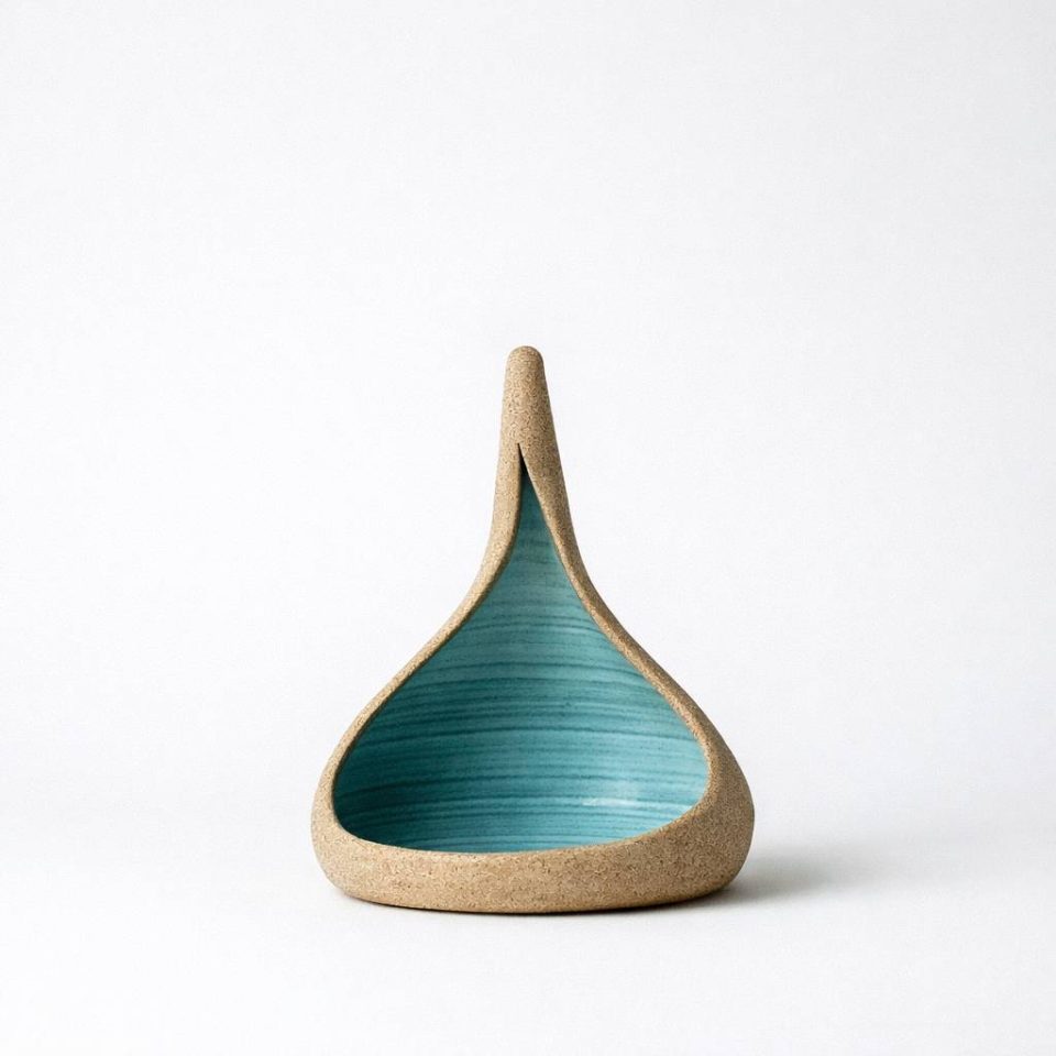 Medium Water Drop Vase - Light Blue