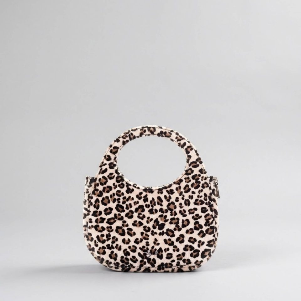 Mini Leonia Leopard Print Vegan Bag