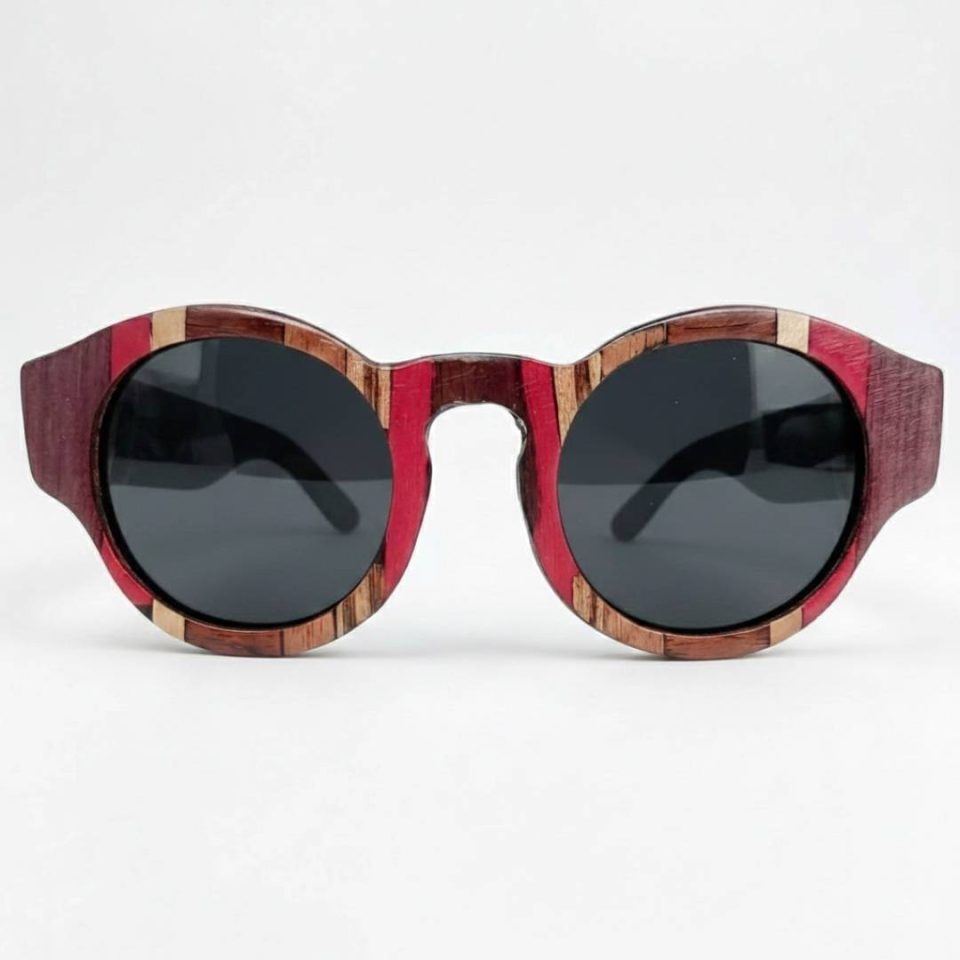Pelican Artisan Wood Inlay Sunglasses