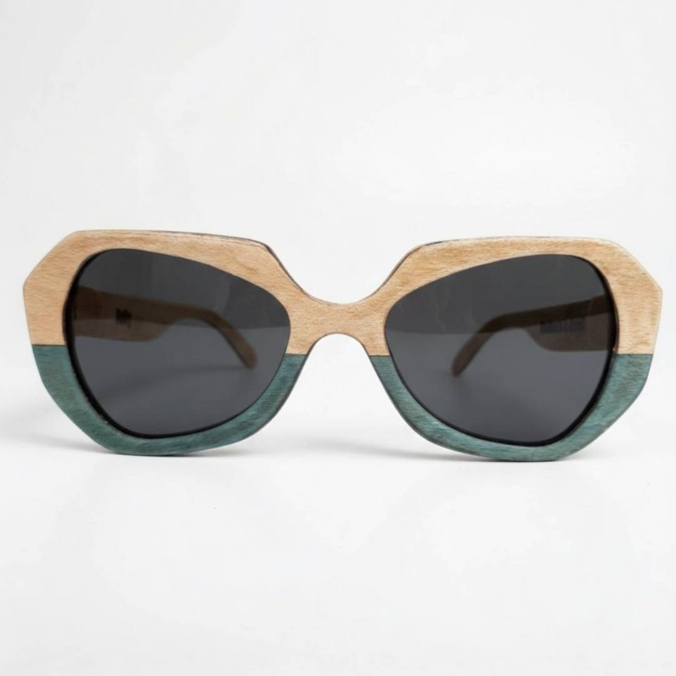 Ruby Elegant Wood Inlay Sunglasses