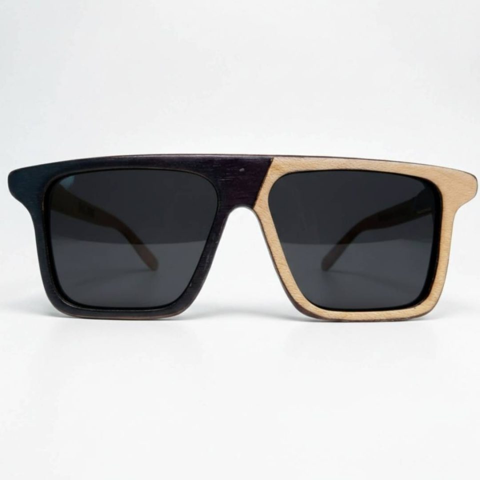 Sanchez Handcrafted Wood Inlay Sunglasses