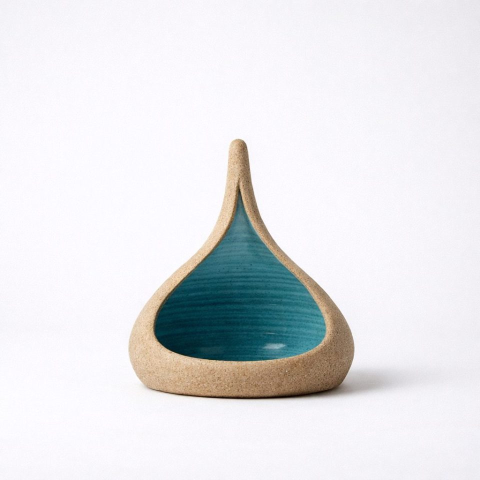 Small Water Drop Vase - Light Blue