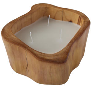 Teak Wood Pillar Candle Holder - Model 01