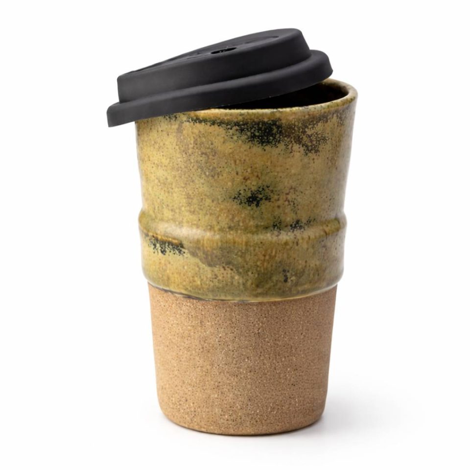 Ceramic Sustainable Travel Cup - Green