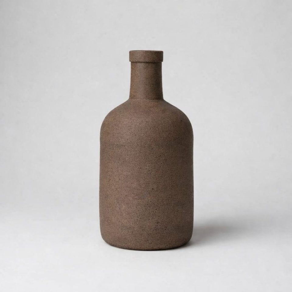 Vallado Robust Ceramic Bottle - Brown
