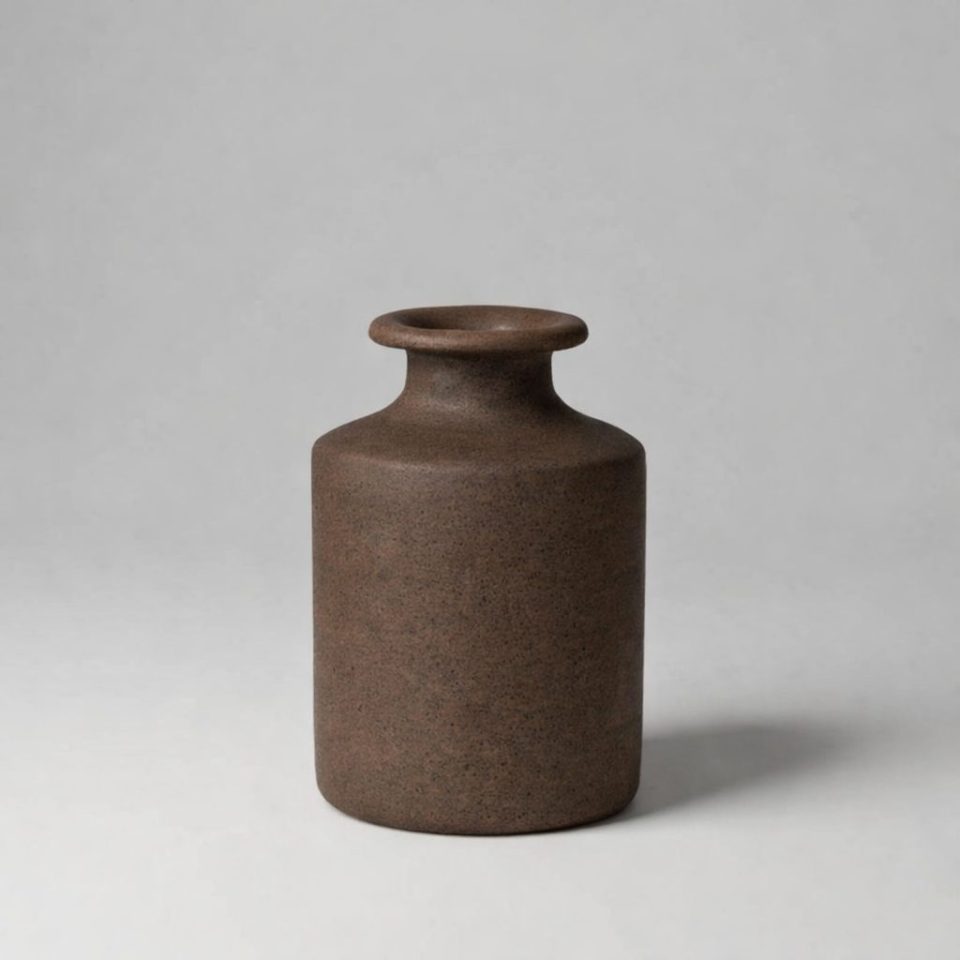 Monchique Onyx Ceramic Bottle - Brown