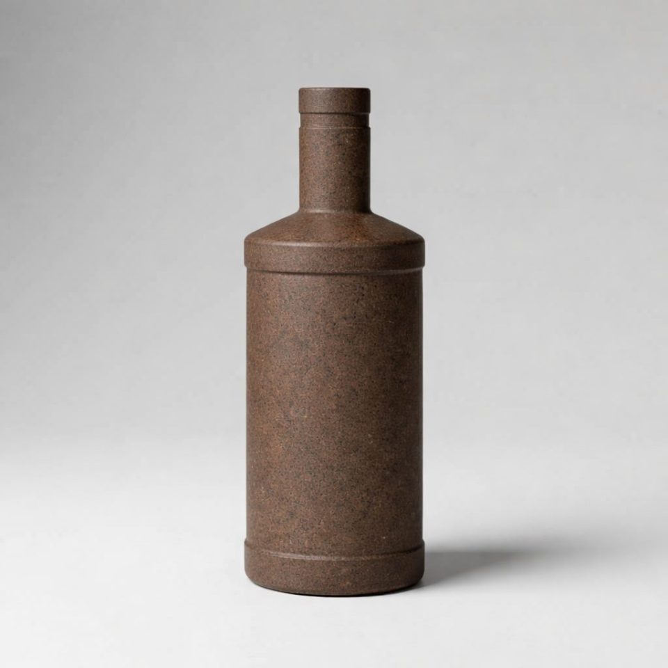 Calle Real Ceramic Bottle - Brown