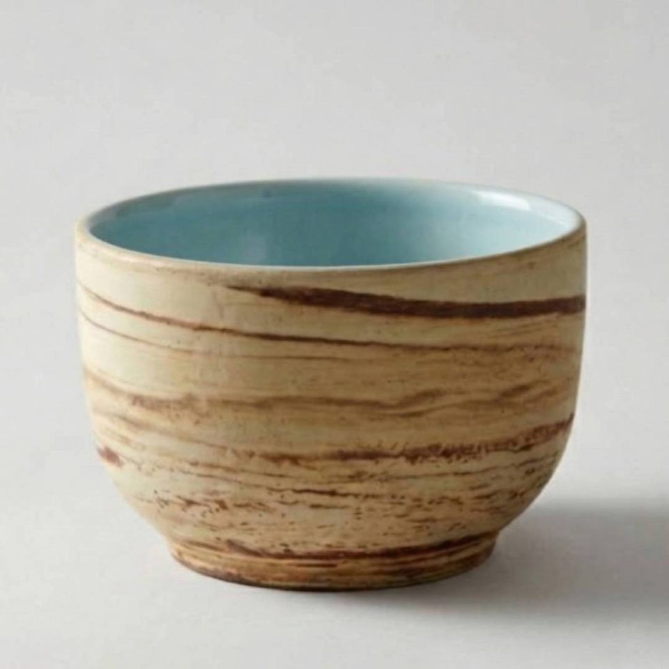 Medium Represa Ceramic Bowl - M - Light blue