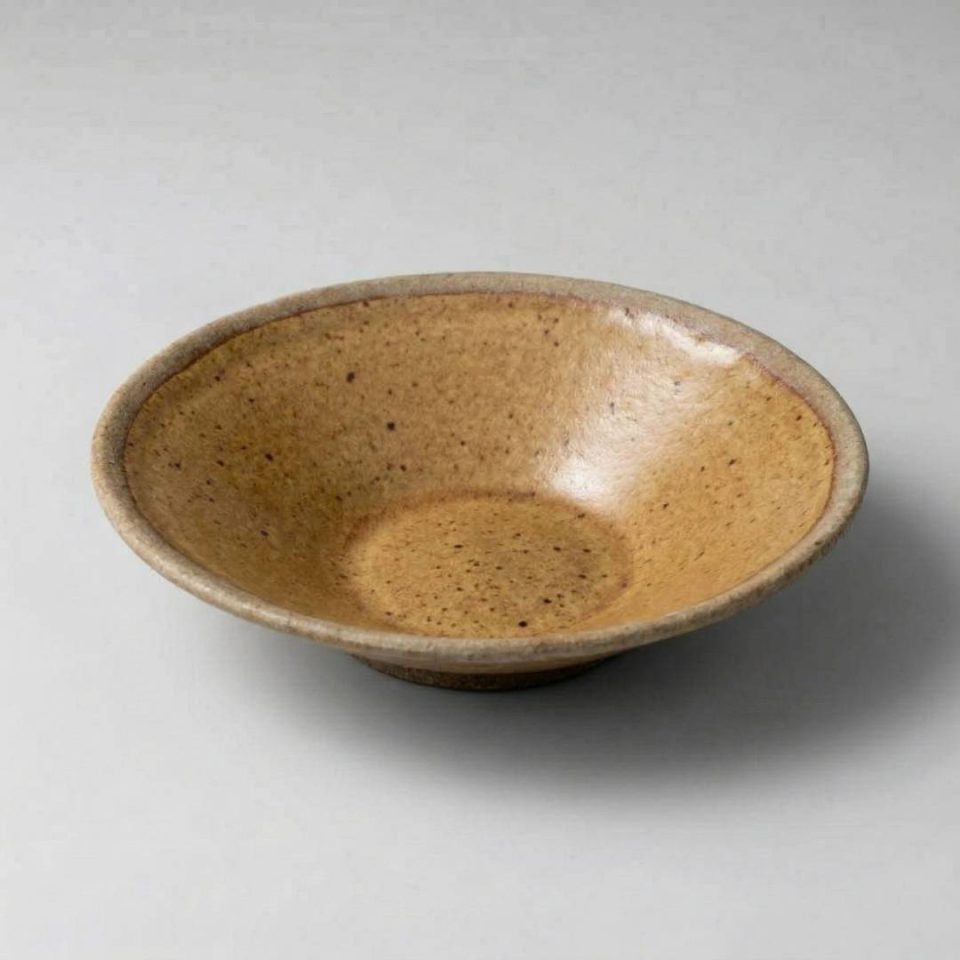 Cherry Blossom Ceramic Plate - Beige